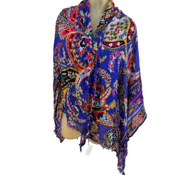 Vera Bradley Womens Colorful Paisley Pattern Scarf Shawl Wrap - Picture 6 of 10